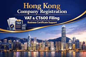 register your hong kong company, handle vat and ct600 filing