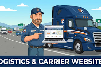 build a clean website for freight brokerage growth and logistics