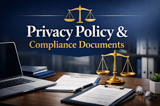 draft privacy policy, gdpr document, company policy and employee agreement