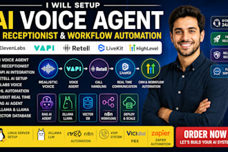 11labs vapi ghl ai receptionist retell livekit rag agent ollama, llama vector db