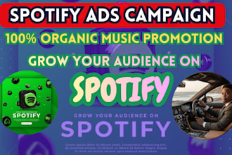 run targeted spotify ads  campaign for your music, podcast or brand