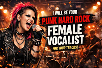 be your punk hard rock female vocalist for tracks