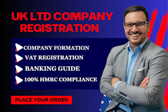 do UK ltd company wise bank account registration and setup vat formation in hmrc