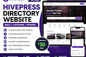directory website, hivepress, directorist, voxel theme, geodirectory, listingpro
