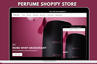 design perfume store, shopify store, fragrance, perfume website, cologne store