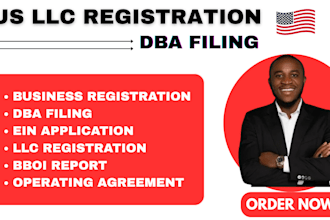 do US llc in wyoming, dba registration, ein registration, boi report