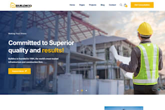 build property development website wix building  construction company website