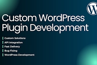 develop custom wordpress plugins with advanced features