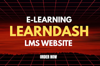 setup, configure and design learndash lms for elearning website learnworlds