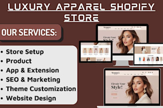 design luxury apparel clothing fashion shopify store clothing website