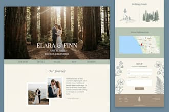 design festival wedding and conference website with rsvp and ticket system