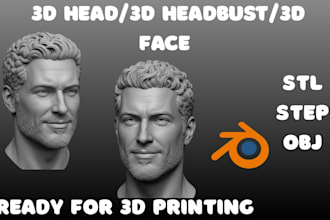 sculpt 3d head portrait 3d head bust 3d sculpture 3d face sculpt for 3d printing
