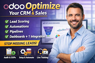 optimize odoo CRM and sales pipelines  lead scoring, automation