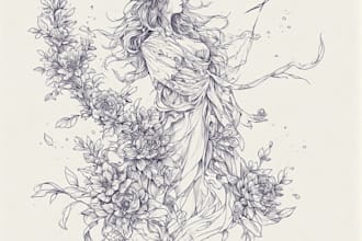 draw a fantasy sketchy illustration