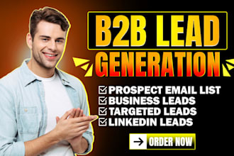 b2b lead generation linkedin lead generation and email list building
