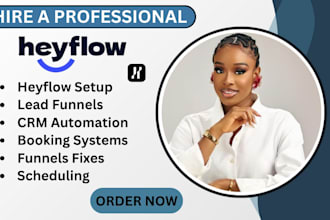 design heyflow funnels and heyflow forms with CRM integrations