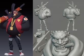 3d print and paint anime figure diorama miniature stl model with 4k 8k resin
