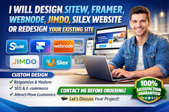 design sitew, framer, webnode, jimdo, silex website redesign