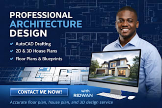professional architecture design autocad floor plan  2d  3d house plans