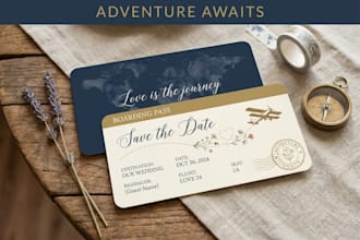 design printable wedding invites, rsvp cards, menus matching wedding stationery