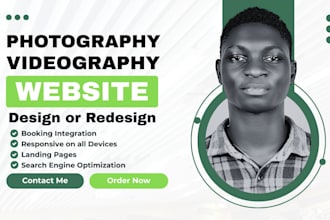 photography website design photography website redesign videography website