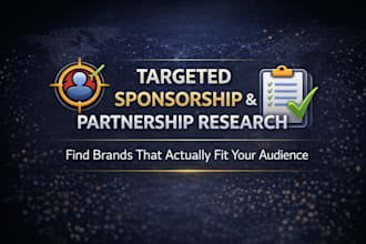 research brand sponsorship and partnership opportunities for you