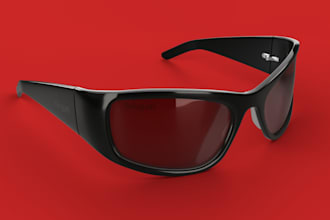 do realistic 3d eyewear glass modeling custom frames photoreal renders