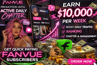 get quick paying fanvue subscribers, fanvue chatter, fanvue promotion management