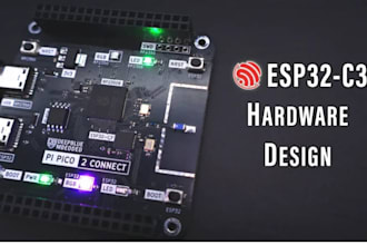 design pcb, schematic and embedded hardware with esp32, stm32, arduino