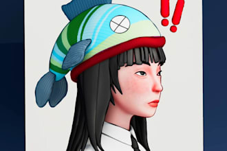 design and model stylized 3d characters