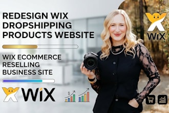 redesign wix dropshipping products website wix ecommerce reselling business site