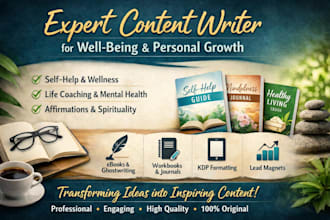 write self help wellness life coach mental health journal ebook guide workbook