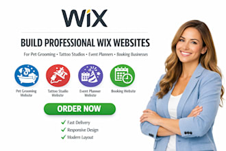 build pet grooming tattoo studio event planner appointment booking wix website