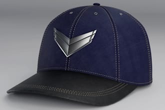 design realistic 3d cap, 3d hat model, mockup and animation