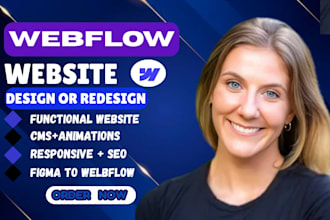 design, redesign, or develop webflow website and convert figma to HTML