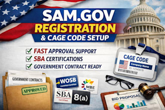 help you get 8a certification and sam gov registration