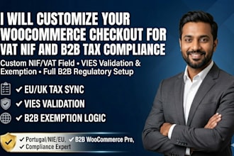 customize woocommerce checkout nif vat field for protugal