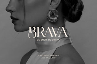 design luxury jewelry logo and elegant branding