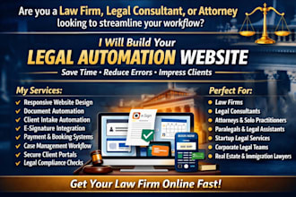 build law firm legal consultant attorney legal automation client intake website
