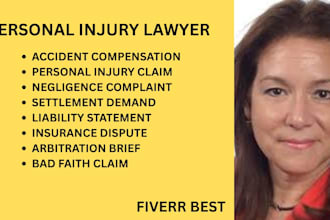 manage insurance arbitration, compensation, accident and injury claim filings