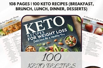 design canva keto diet ebook workbook meal plan guide recipe pdf