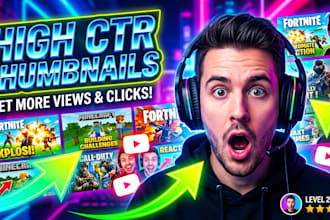 create professional thumbnails for your gaming channel