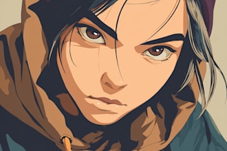 draw anime and manga character illustration