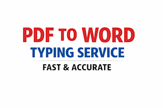 type PDF, images or handwritten notes into word