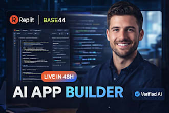 build ai web app with replit agent and base44