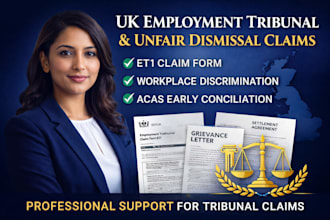 assist with UK employment tribunal and unfair dismissal claims