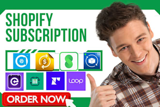 setup shopify subscription appstle paywhirl skio kaching subi loop casa recurpay