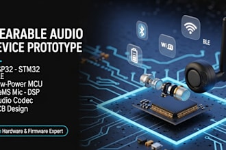 prototype small wearable audio device ble esp32 stm32 low power mcu arm cortex
