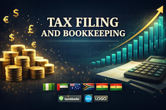 provide tax filing for nigeria, uae, australia bookkeeping and accounting