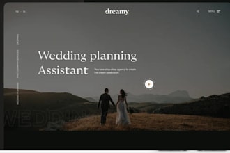 design wix wedding planning website event coordination website ceremony service